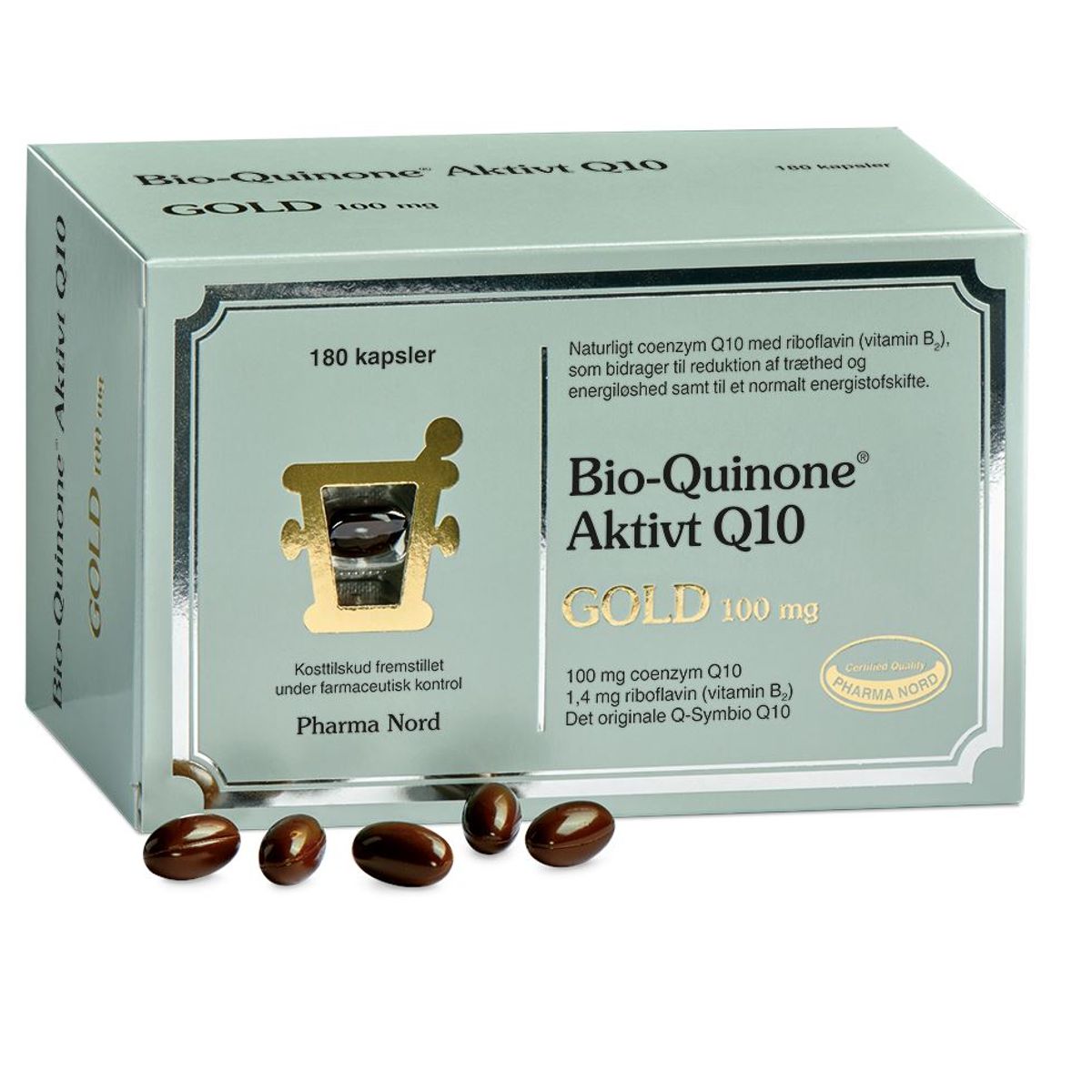 Pharma Nord - Bio-Quinone Aktivt Q10 Gold 100 Mg - 180 Stk