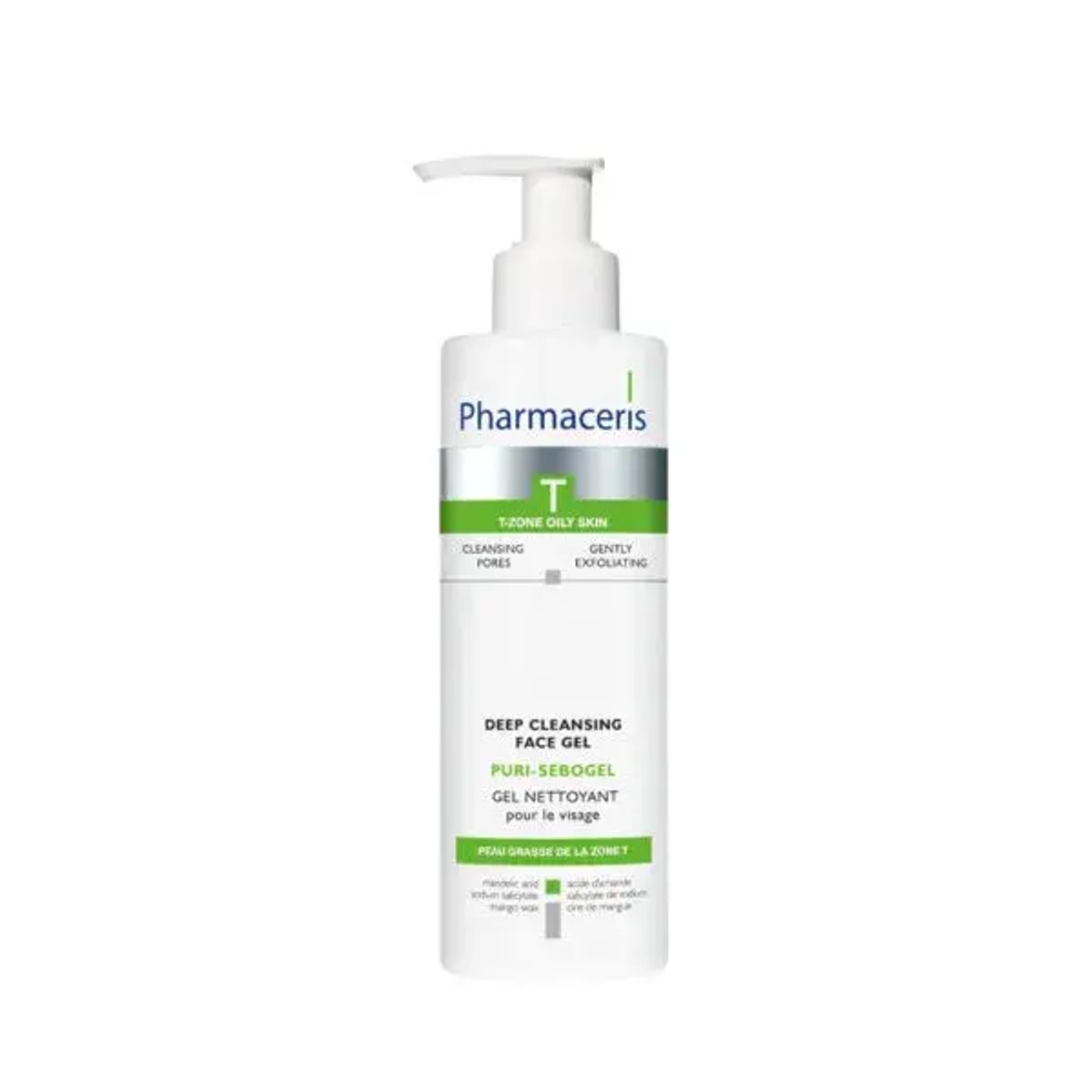 Pharmaceris T Puri Sebogel Dybderensende gel til ansigtet, 190ml