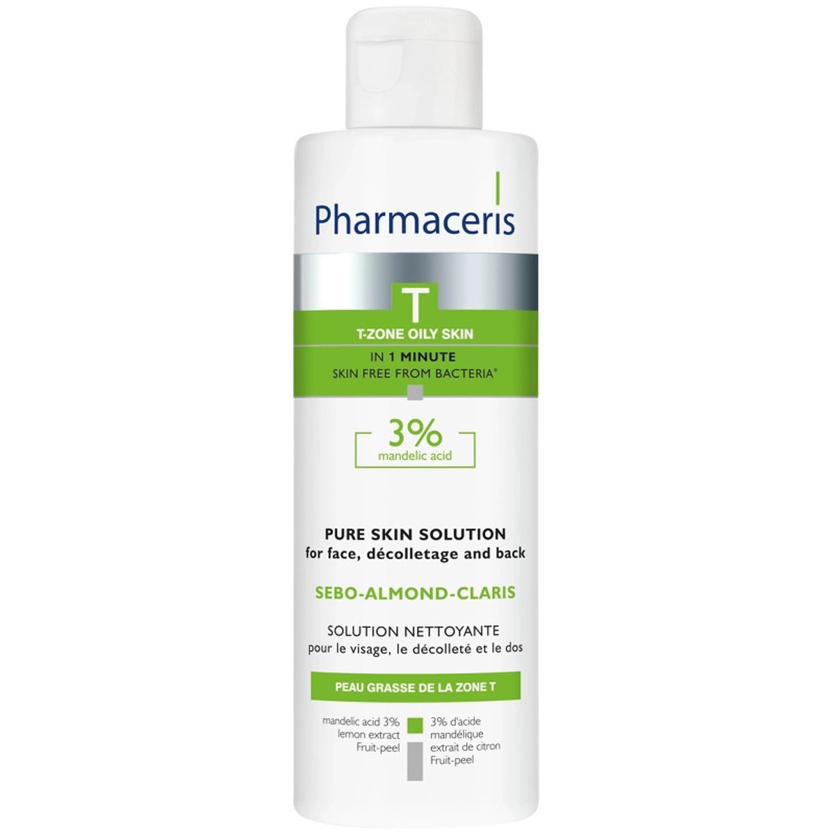 Pharmaceris T Sebo-Almond-Claris 3% Pure Skin Solution 190 ml