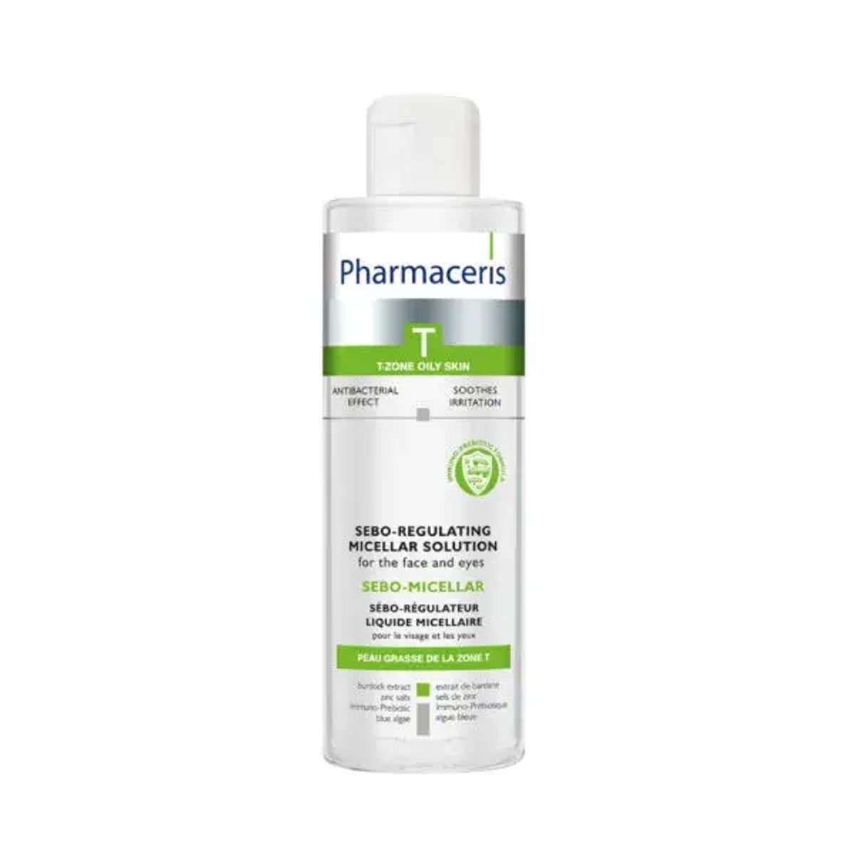 Pharmaceris T Sebo Micellar Micellær makeupfjerner til ansigt og øjenomgivelser, 200ml