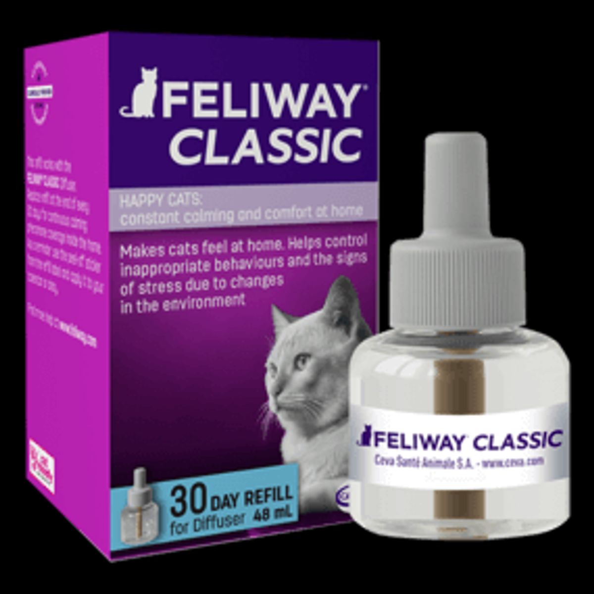 Pharmaservice - Feliway classic refill til diffusor 48 ml - Det Bedste til Kæledyr