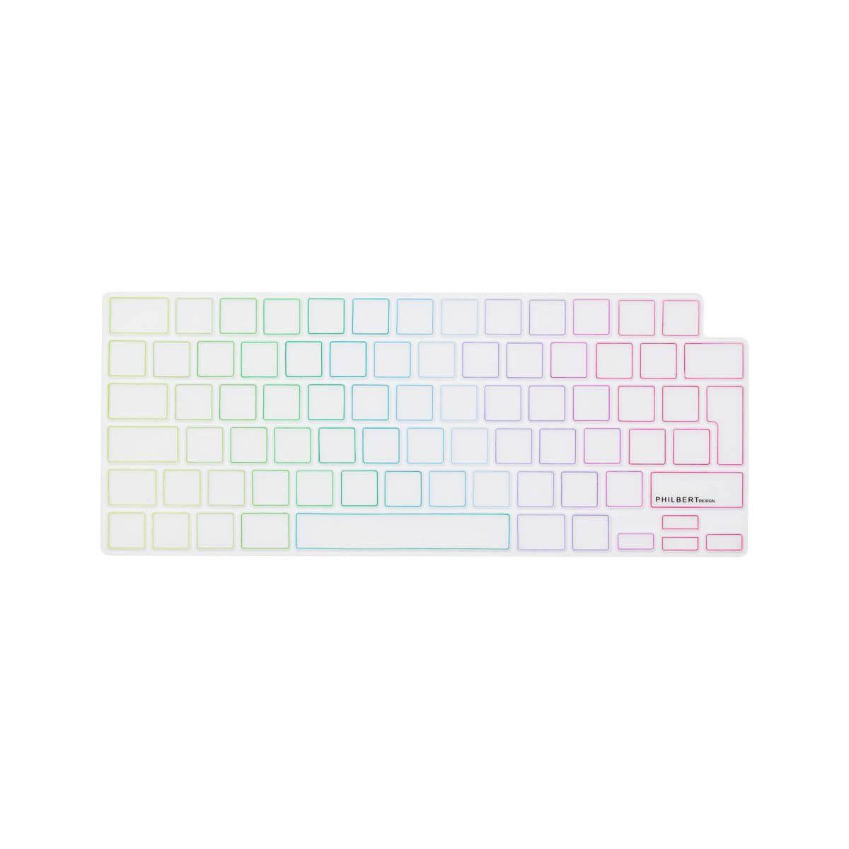 Philbert KB Cover MacBook Pro/Air 13-14-16 2021-2022 TRNSP/Rainbow