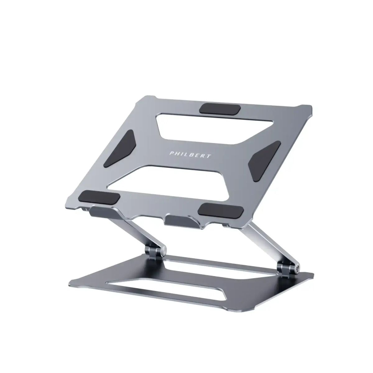 Philbert Laptop/Tablet Stand/Desk Universal w/key, Silver