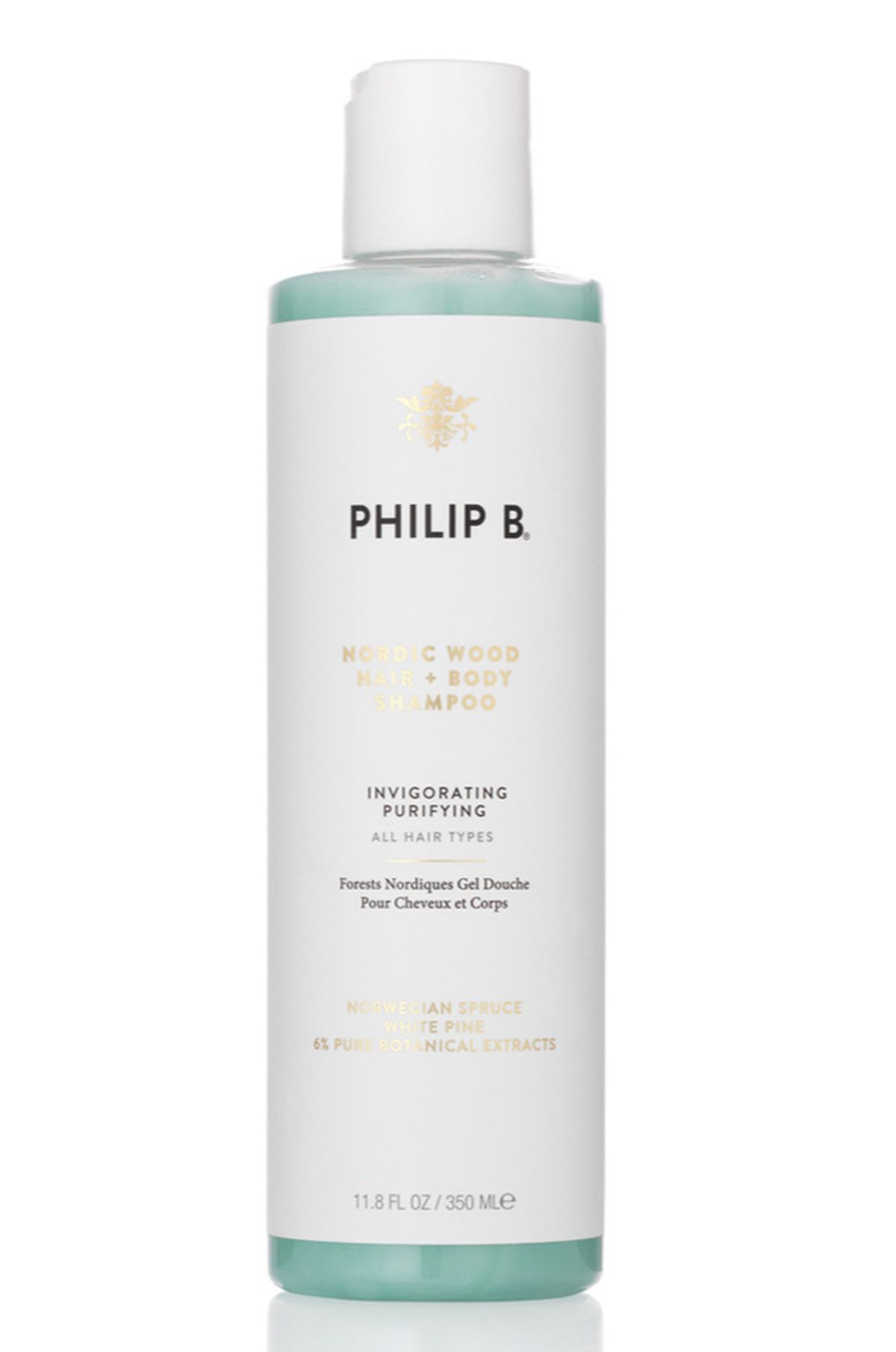 Philip B Nordic Wood Hair + Body Shampoo, 350ml.