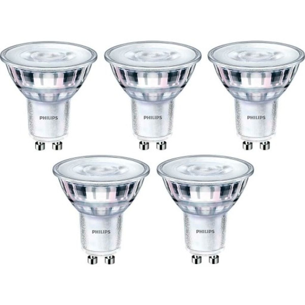 Philips CorePro GU10 spotlampa, 5-pack, 2700K, 4W