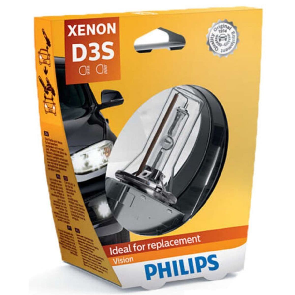 Philips D3S Vision Xenon pære, 4300 Kelvin (1 stk)