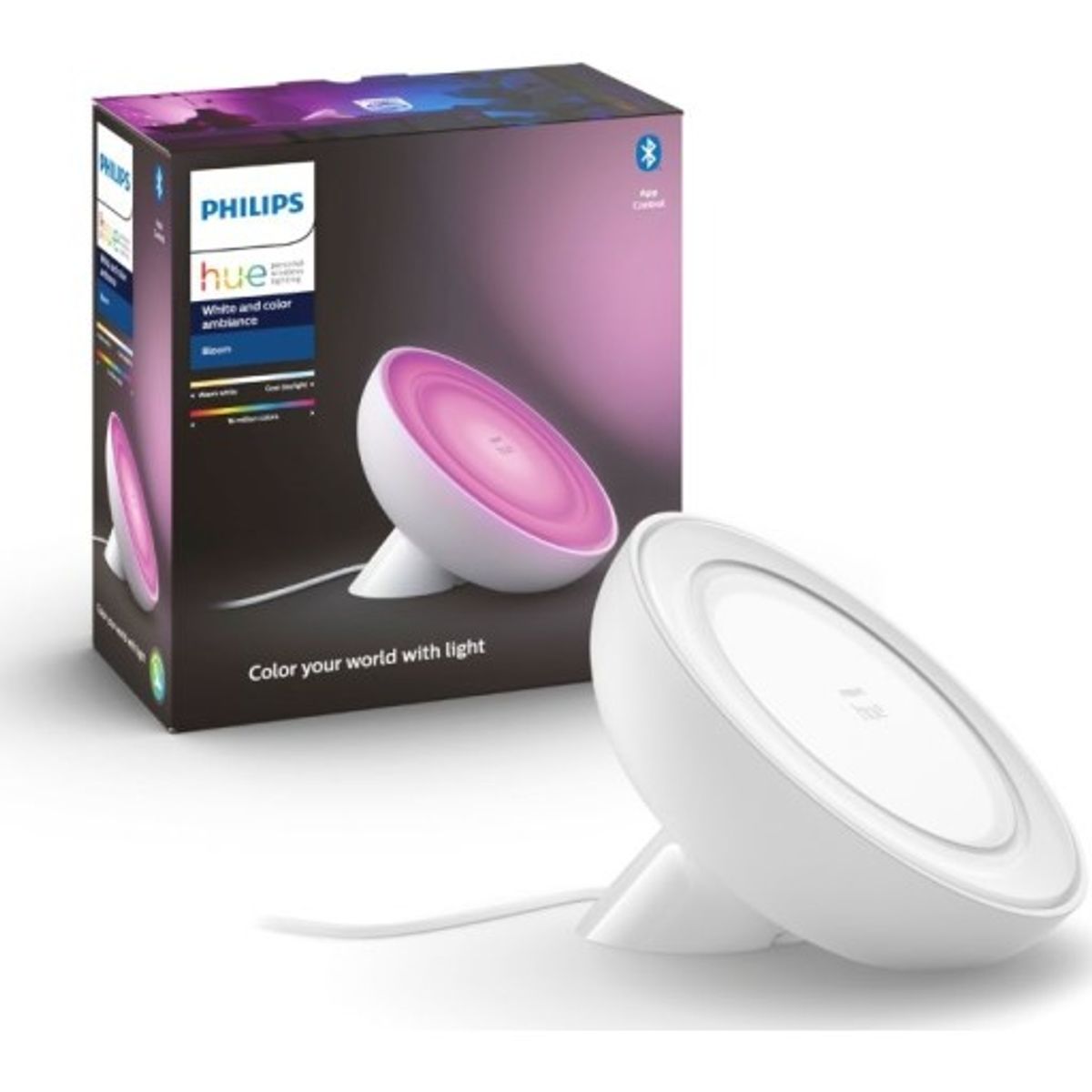 Philips Hue Bloom bordlampe, hvid