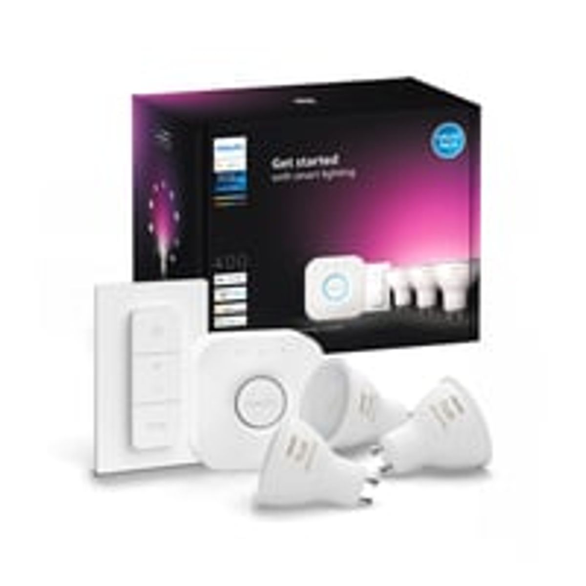 Philips Hue Color startst 3x GU10 + Switch + Bridge