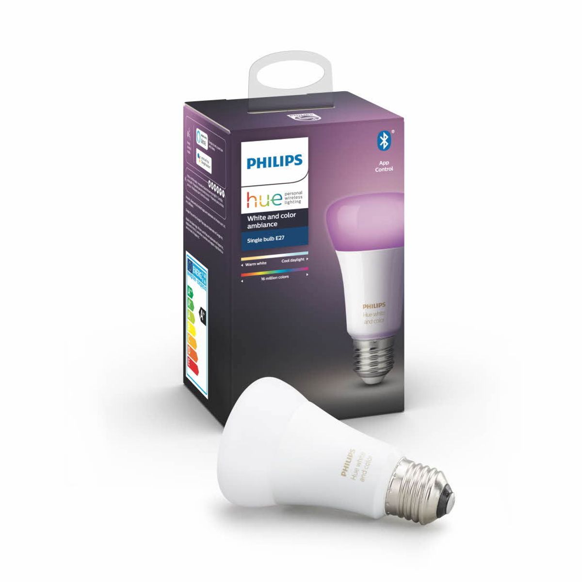 Philips Hue E27 - 9W - White & Color Ambiance