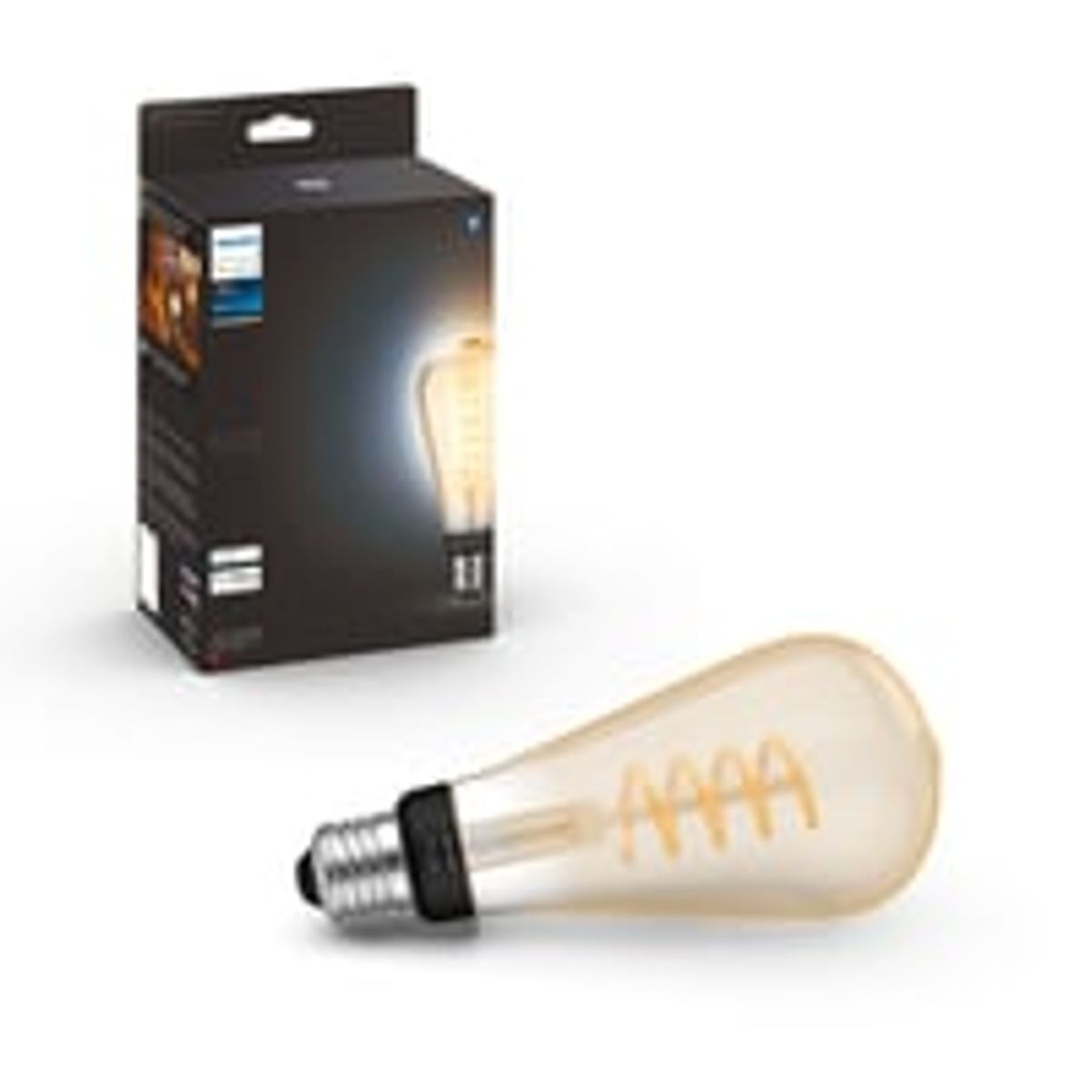 Philips Hue E27 LED-pre, ST72 Edison-filament, White Ambiance, Zigbee + Bluetooth