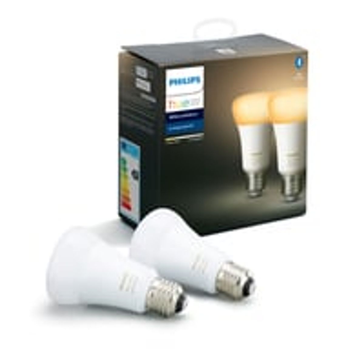 Philips Hue E27 LED-pre, White ambiance, 800lm, Zigbee + Bluetooth (2 pak)