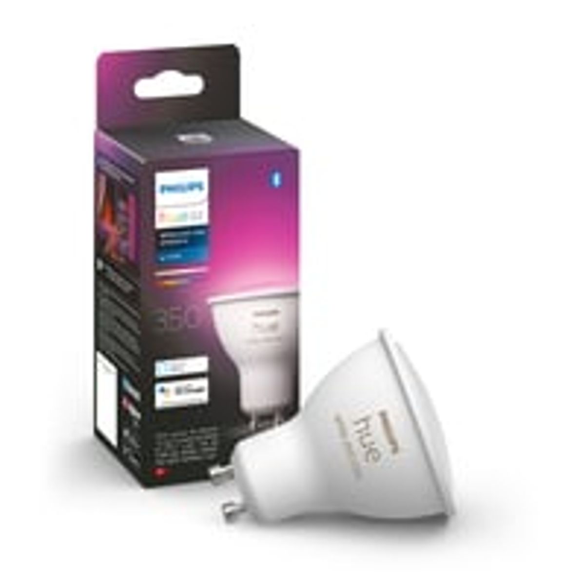 Philips Hue GU10 LED-pre, Color & White ambiance, Zigbee + Bluetooth, 58 mm, 50 mm, 4,2W