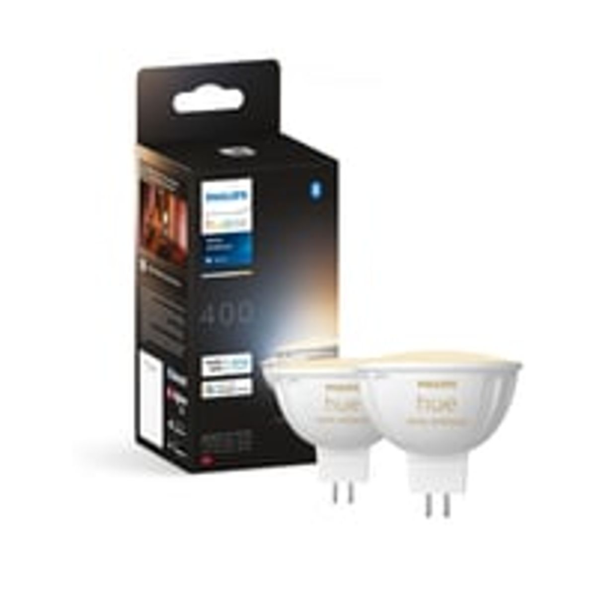 Philips Hue GU5,3 MR16 LED-pre, White Ambiance, Zigbee + Bluetooth (2 pak)