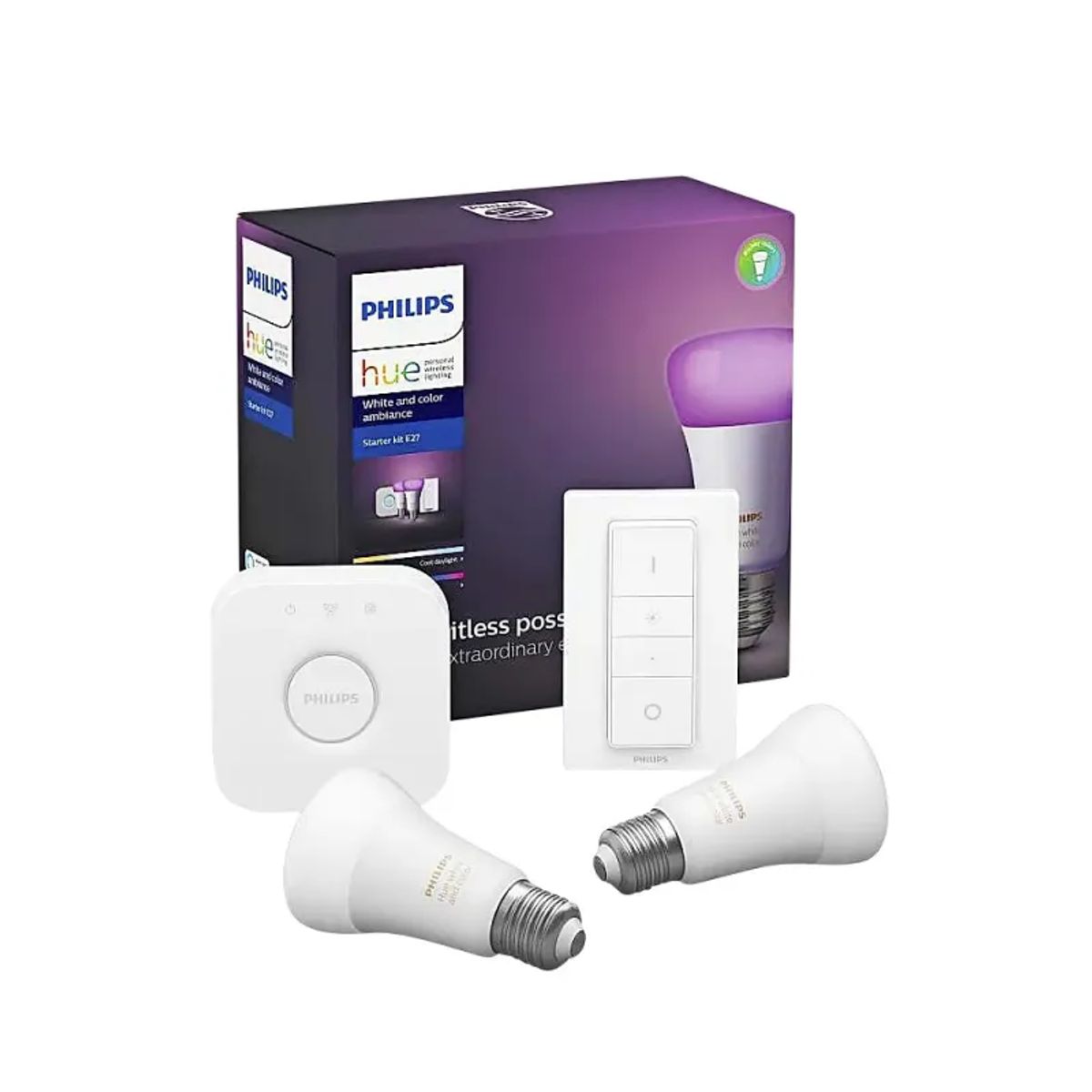 Philips Hue Startsæt 2 Stk E27