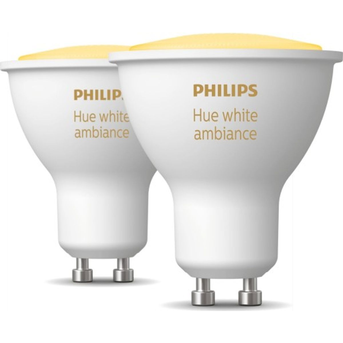 Philips Hue White Ambiance GU10 spotpære, 2-pak