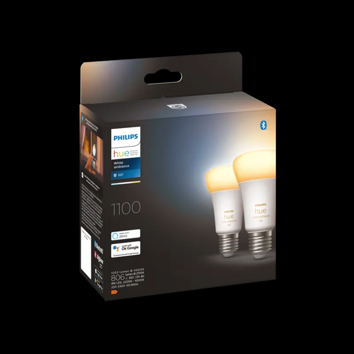 Philips Hue White Ambience 8W A60 E27 2P - 929002468404