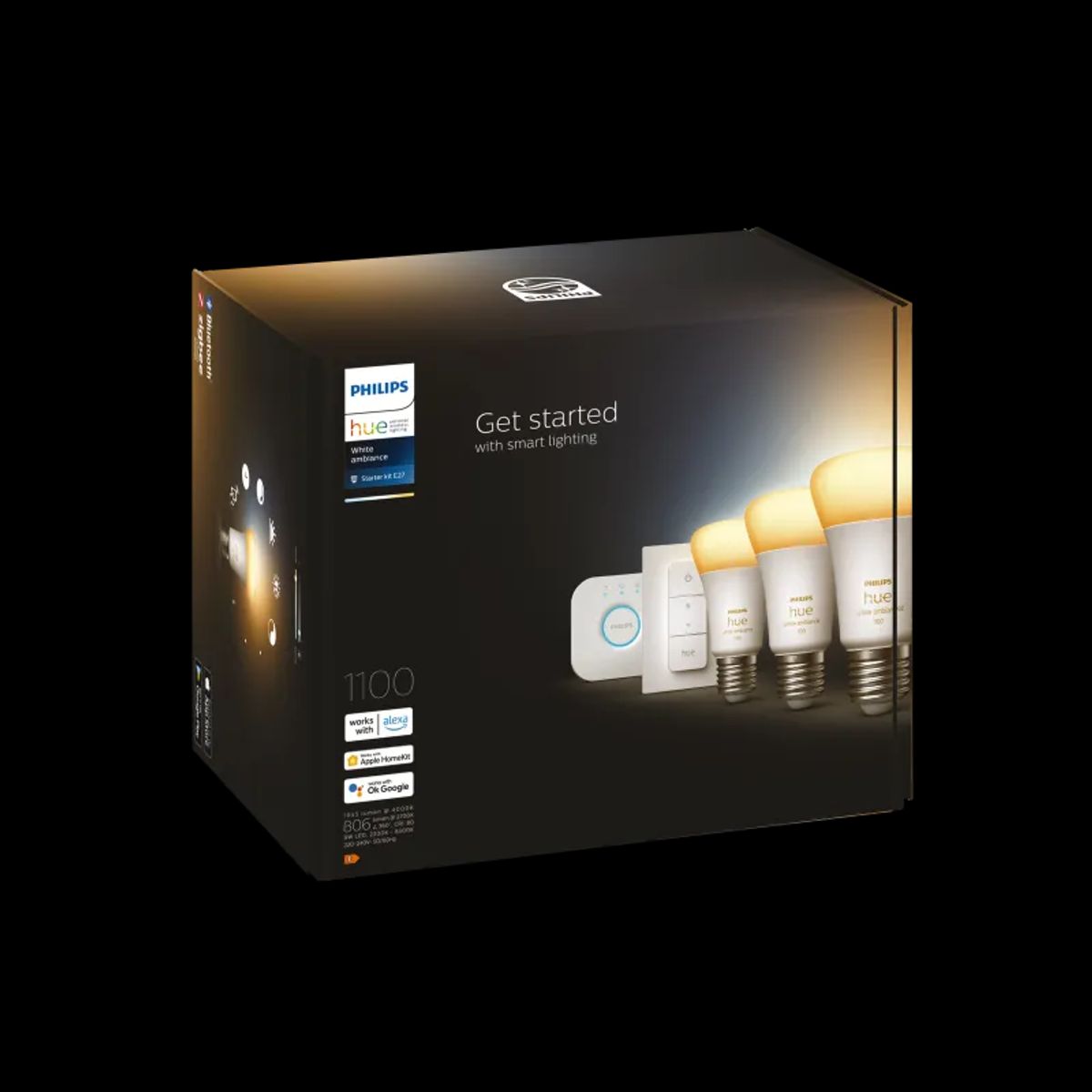 Philips Hue White Ambience 8W A60 E27 3set sw - 929002468403