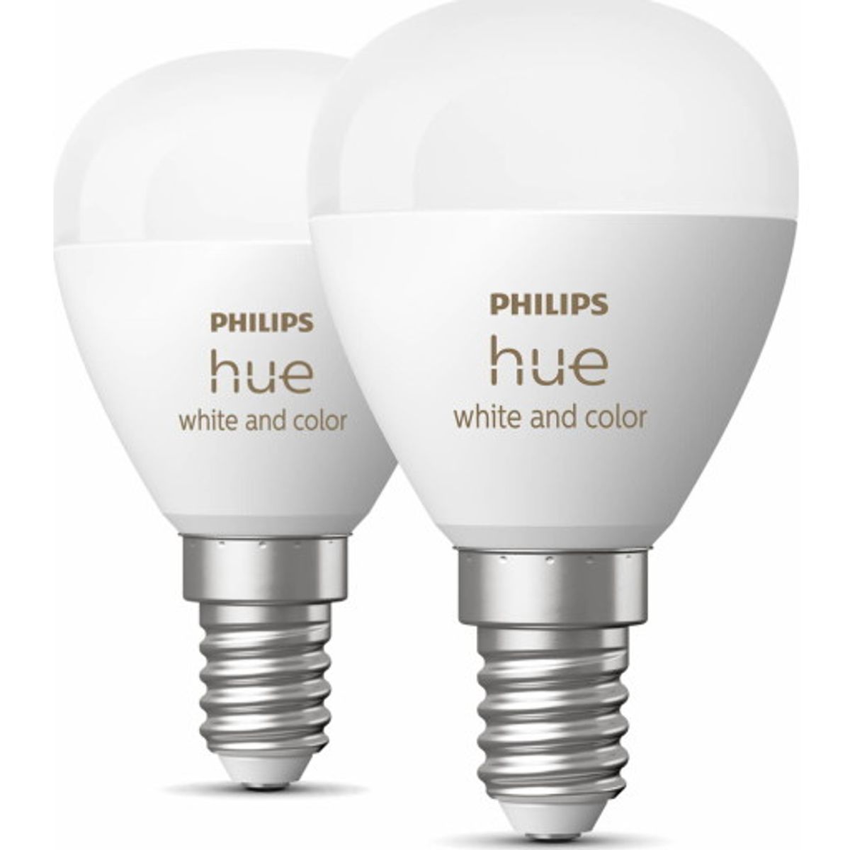 Philips Hue White Color Ambiance E14 kronepære, 2000K-6500K, 5,1W, 2-pak