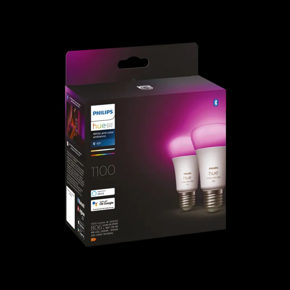 Philips Hue White Color Ambience 9W A60 E27 2P - 929002468802