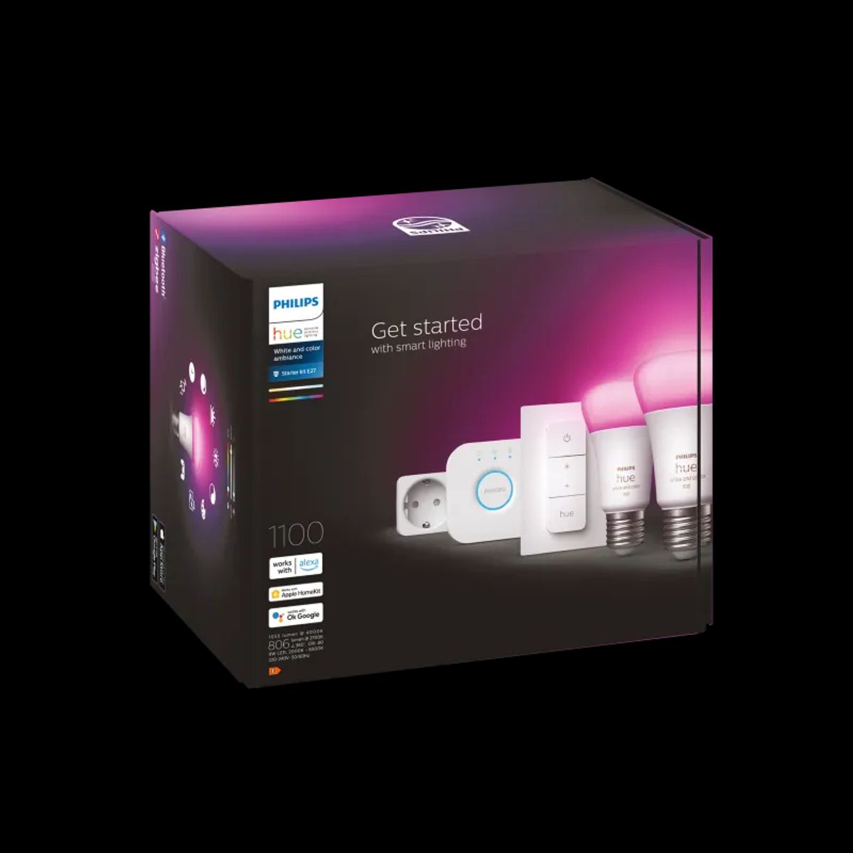 Philips Hue White Color Ambience 9W A60 E27 2set sw pl - 929002468807