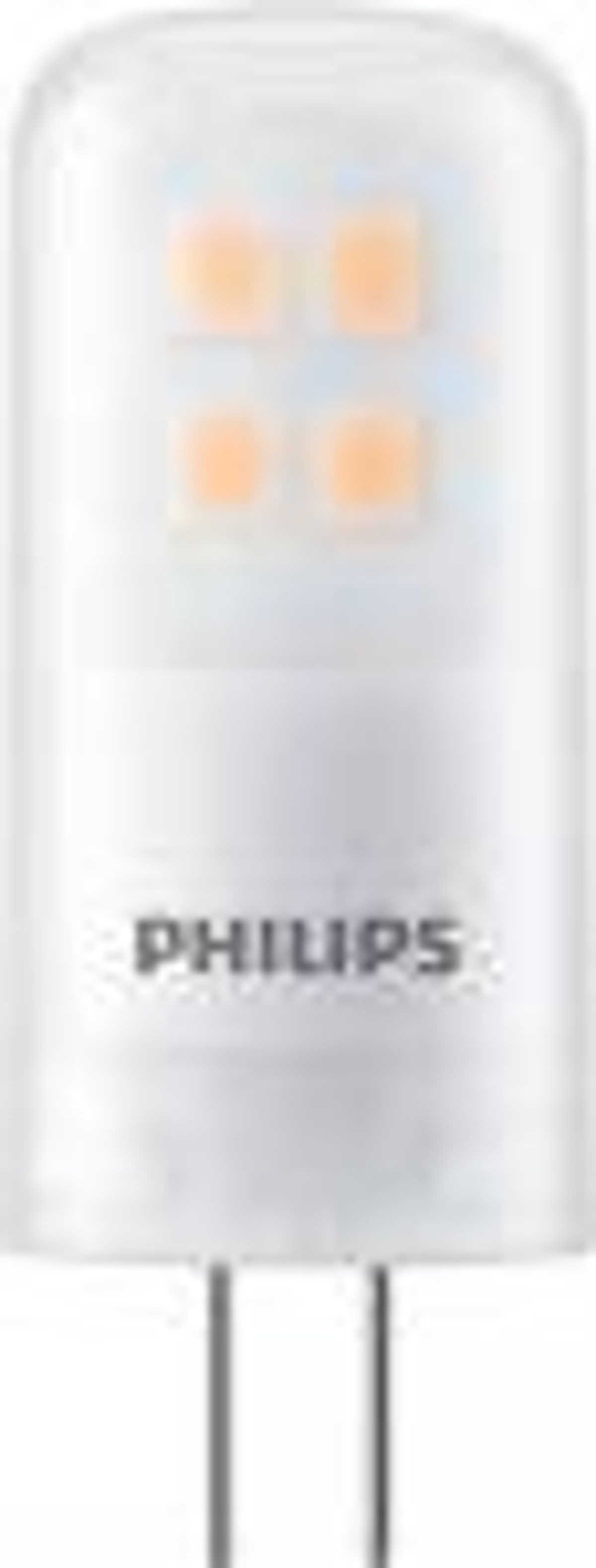 Philips LED CorePro LED 2w/827, (215 lumen) G4 12v, dæmpbar (=20w), stiftpære