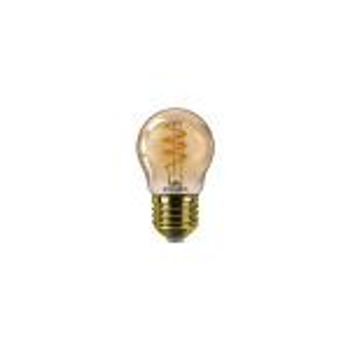 Philips master value led krone dæmpbar 2,6w (15w) e27 guld p45 spiral glas