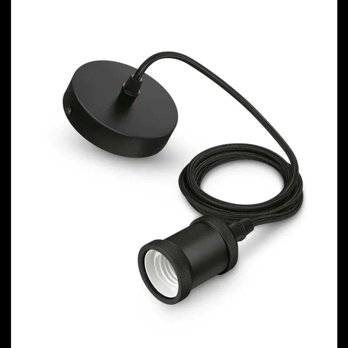 Philips Modern cord pendant black 1x60W 230V - 8718696167762