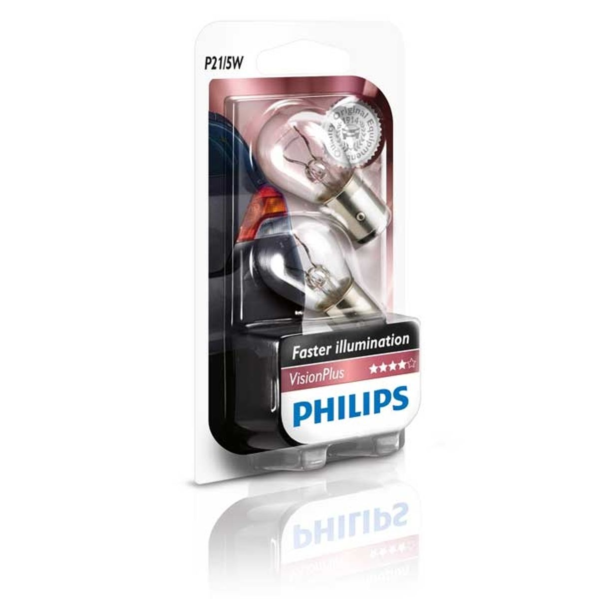 Philips P21/5W VISIONPLUS 12V 21/4W BAY15D