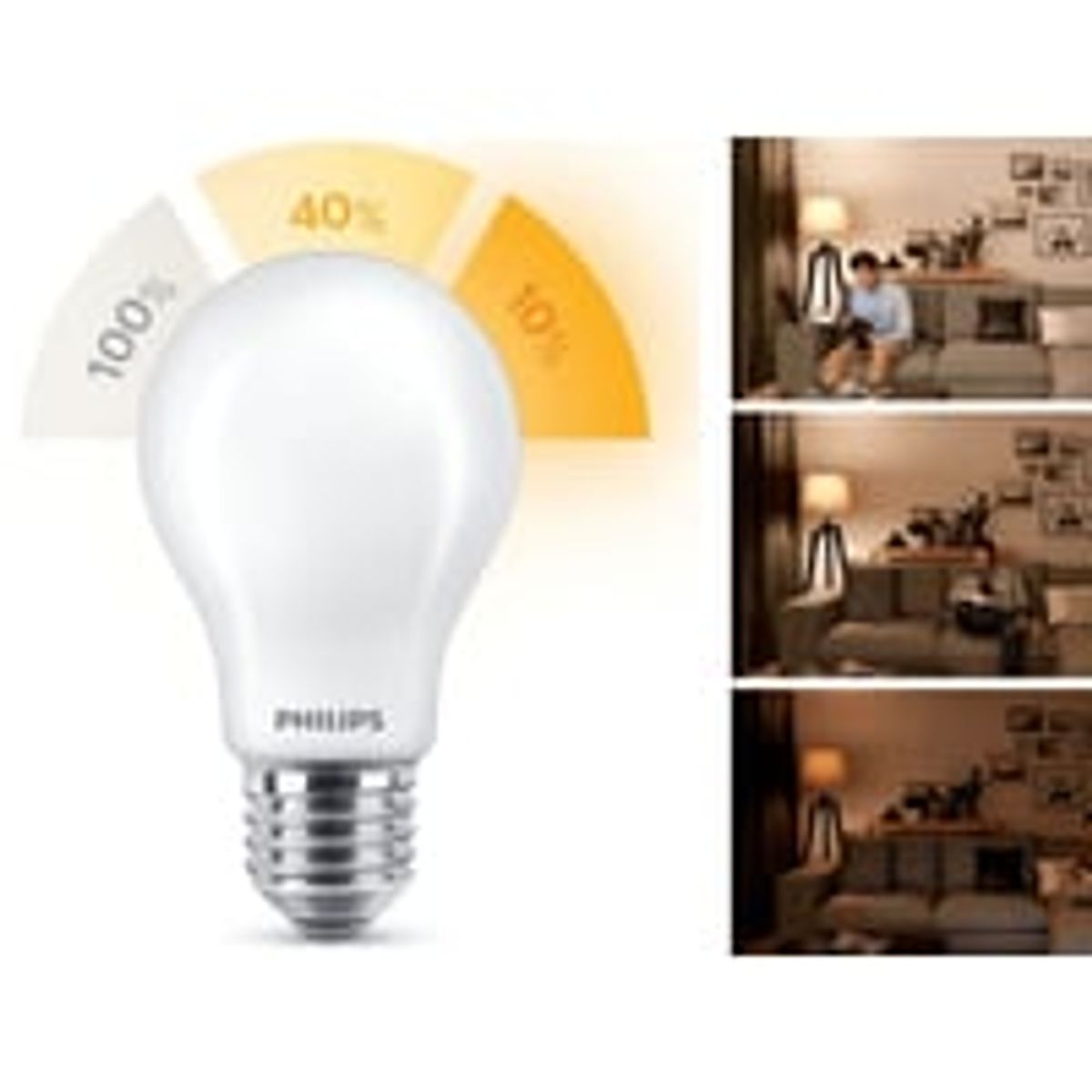 Philips SceneSwitch E27-pre, 806lm, mat, Dim to Warm, 80Ra, 7,5W