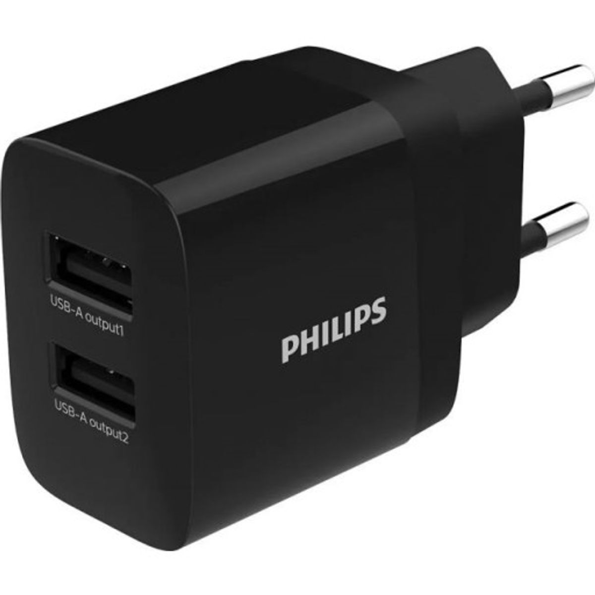 Philips USB adapter-stik, 2x USB