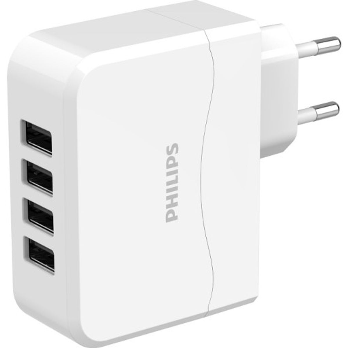 Philips USB adapterstik, 4 stik, hvid