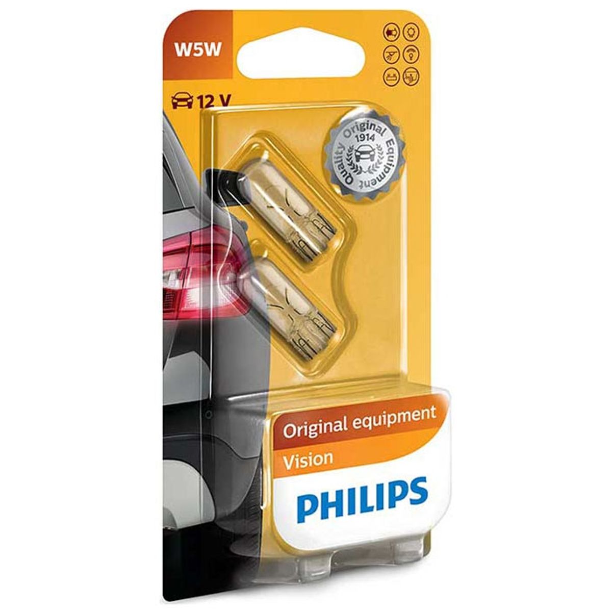 Philips W5W VISION 12V 5W W2,1X9,5D