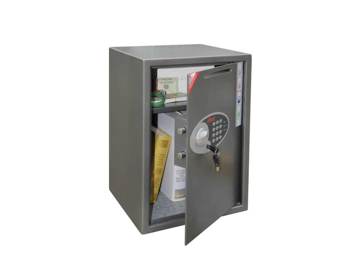 Phoenix Safe Co. Vela Deposit, Grafit, Metallic, Elektronisk, Nøgle, 51 L, Stål, 350 Mm, 310 Mm