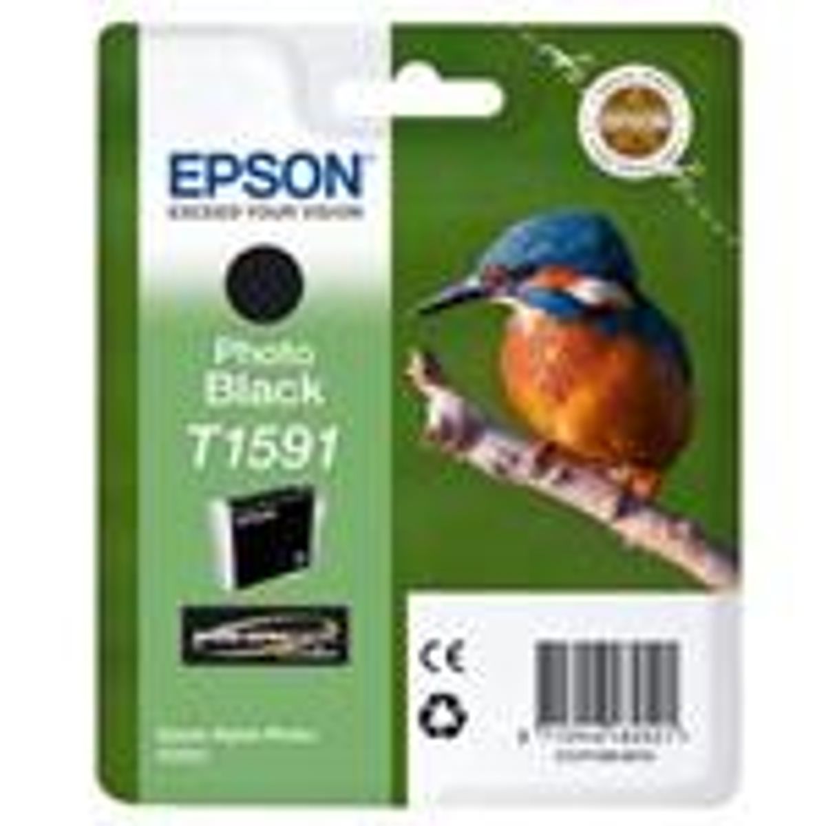 Photo sort blækpatron 1591 - Epson - 17ml