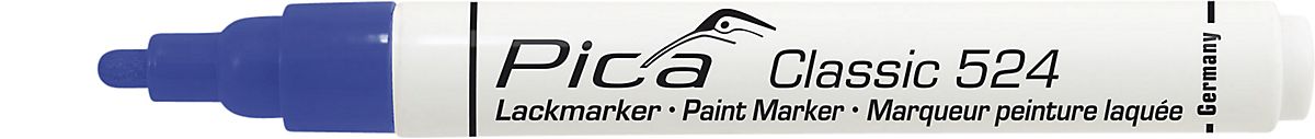 Pica Mærkepen blå Classic Industry paint marker med rund spids 2-4 mm