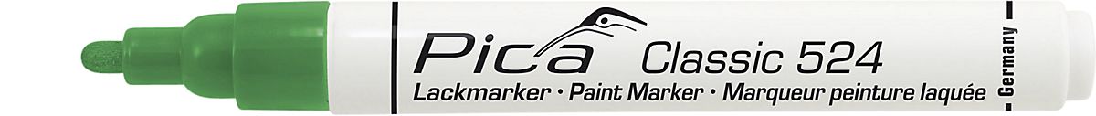 Pica Mærkepen grøn Classic Industry paint marker med rund spids 2-4 mm