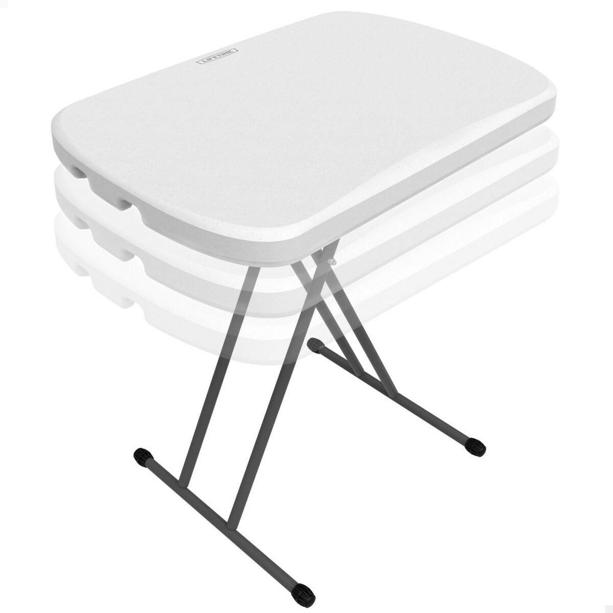 Picnic bord Lifetime Hvid Stål HDPE 66 x 71 x 46 cm