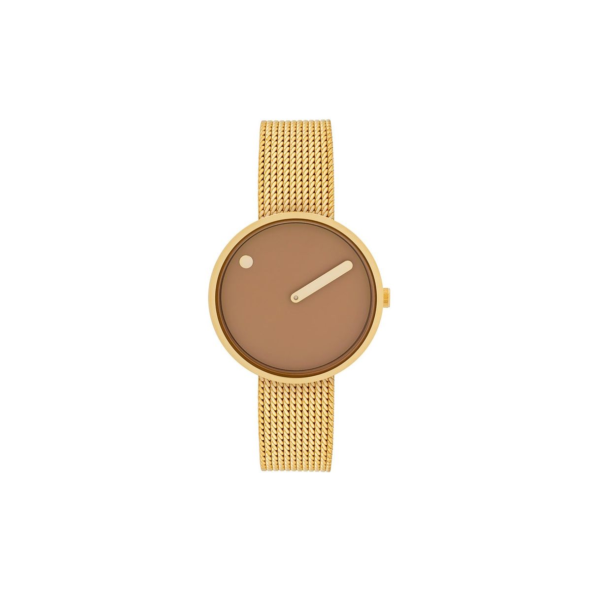 PICTO - Cappuccio urskive, 34 mm Guld PVD