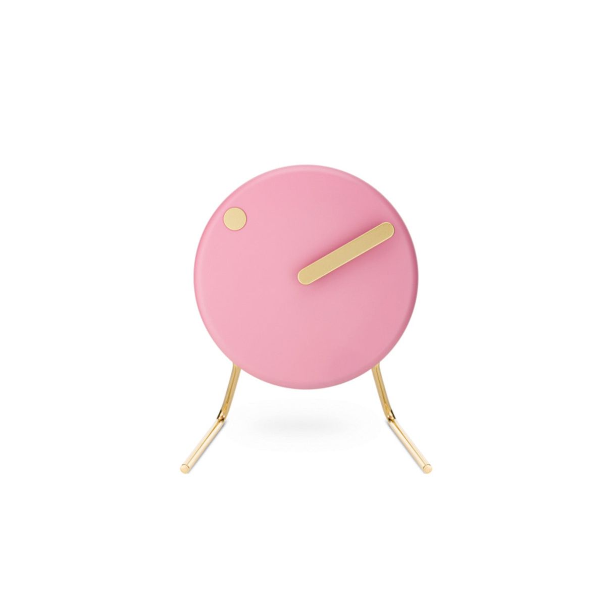 PICTO - Flamingo Pink Table Clock, 91 mm Aluminium/rustfrit stål Rustfrit