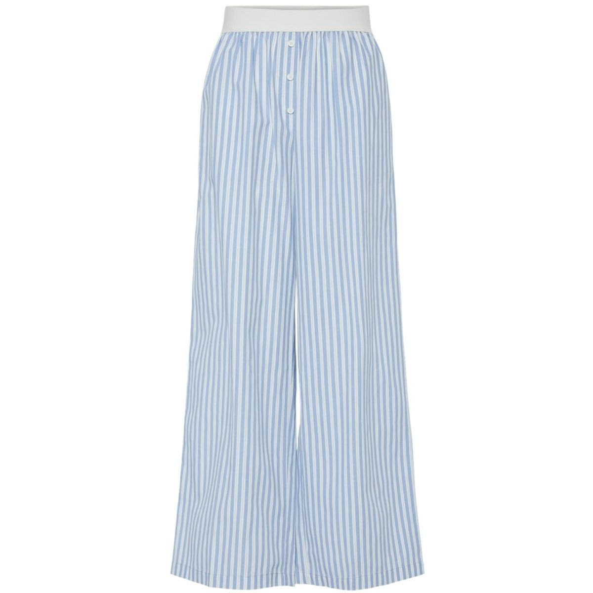 Pieces dame bukser PCHARPER - Cornflower Blue Stripes