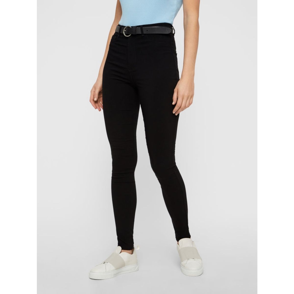 Pieces dame jeans PCHIGHSKIN - Black