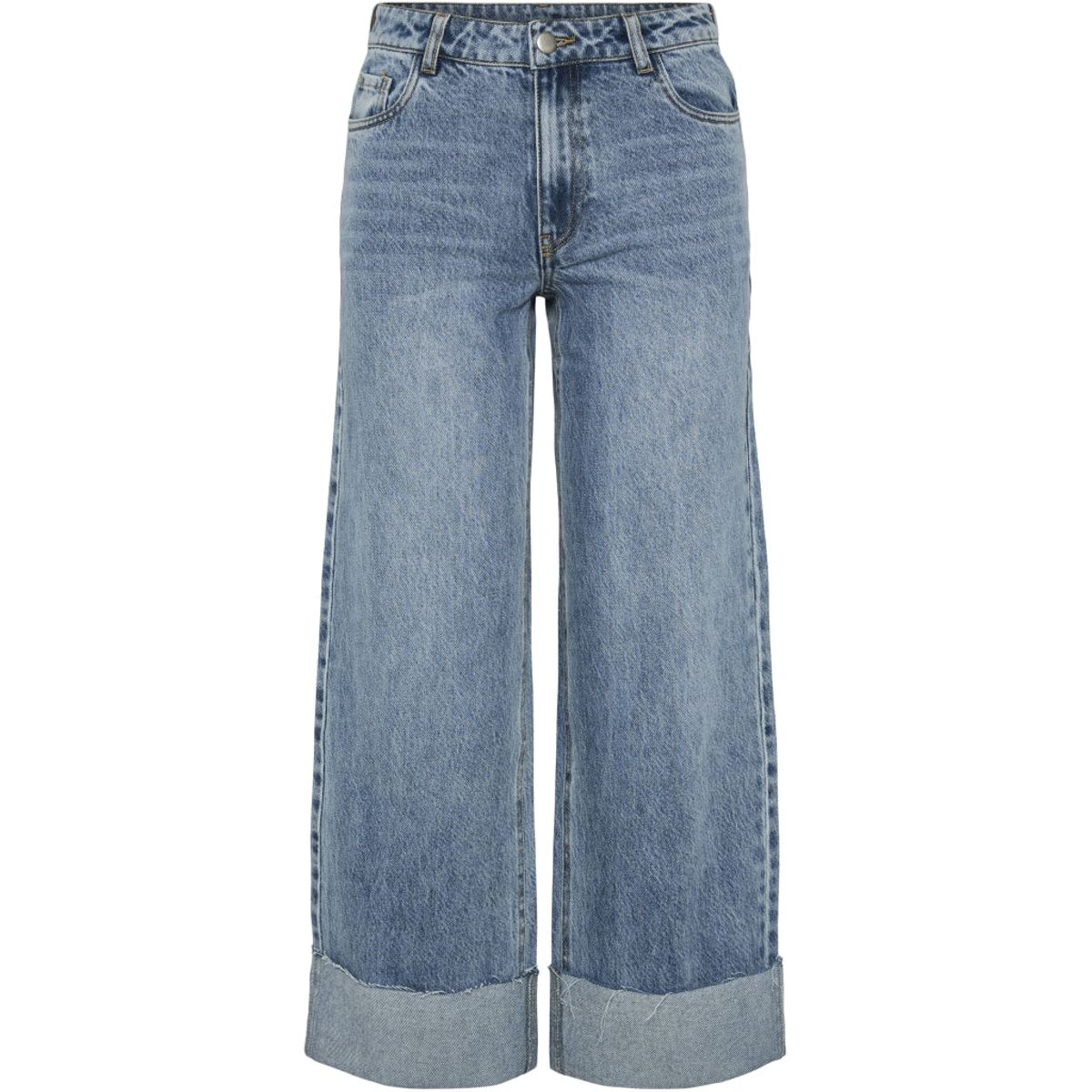 PIECES dame jeans PCSALLY - Medium blue denim