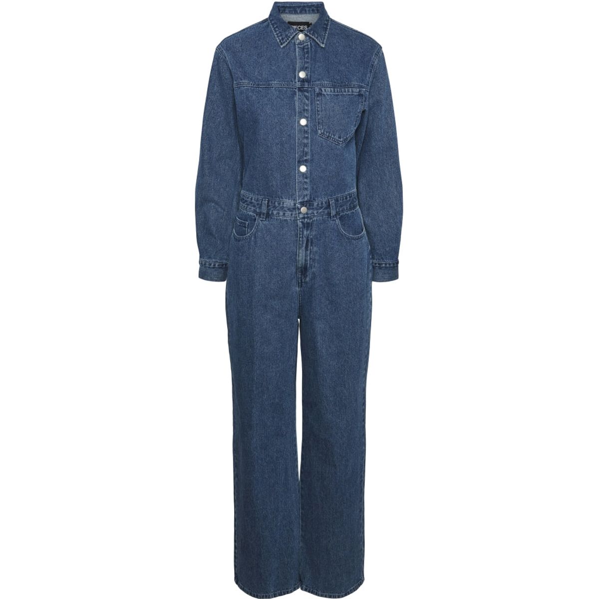 PIECES dame jumpsuit PCADINA - Medium blue denim