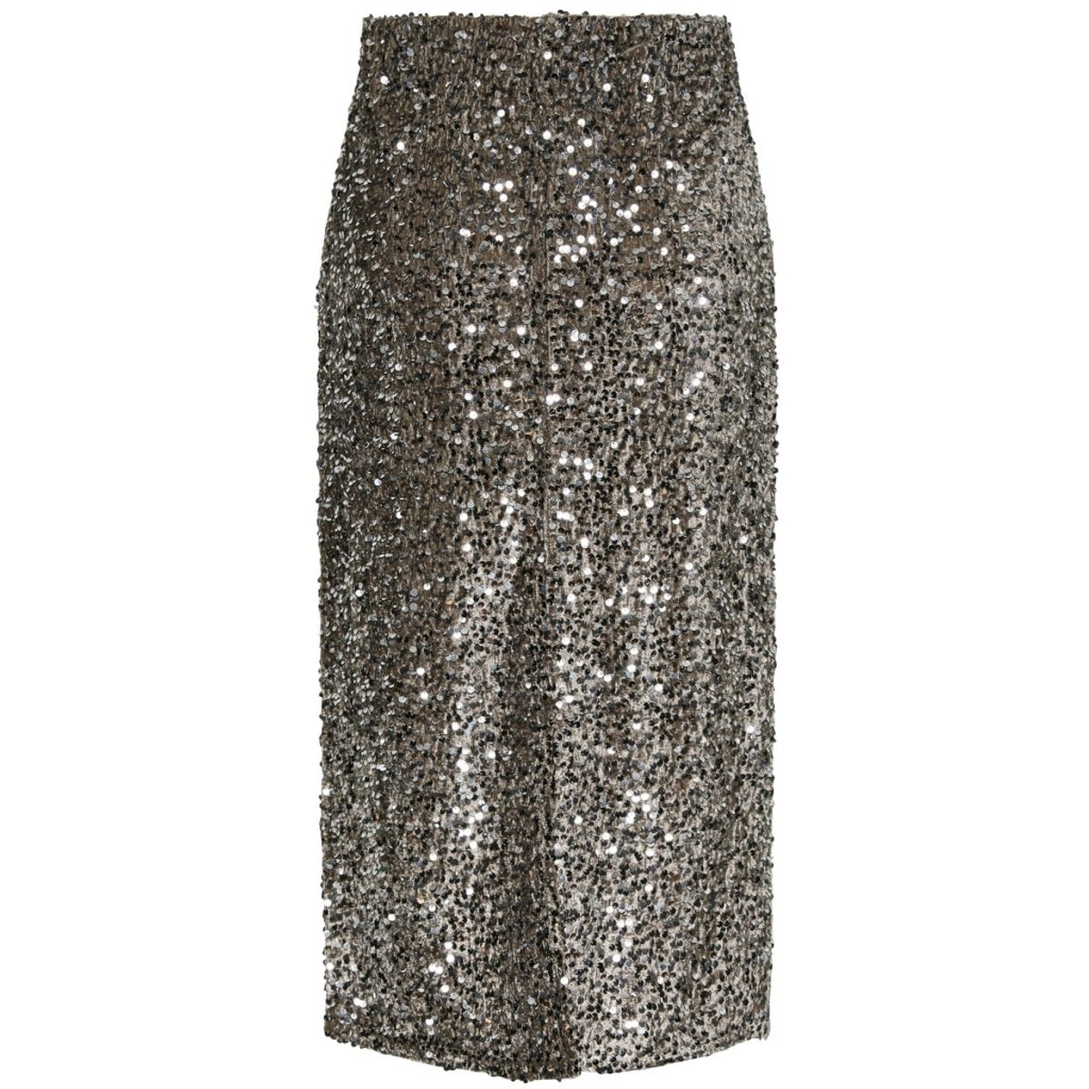 PIECES dame nederdel PCKAM - Morel Silver sequins