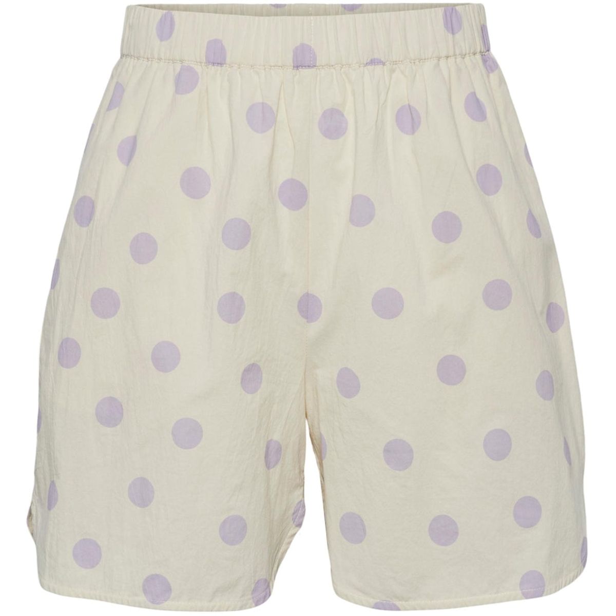 PIECES dame shorts PCADDI - Cloud Cream LAVENDER DOTS