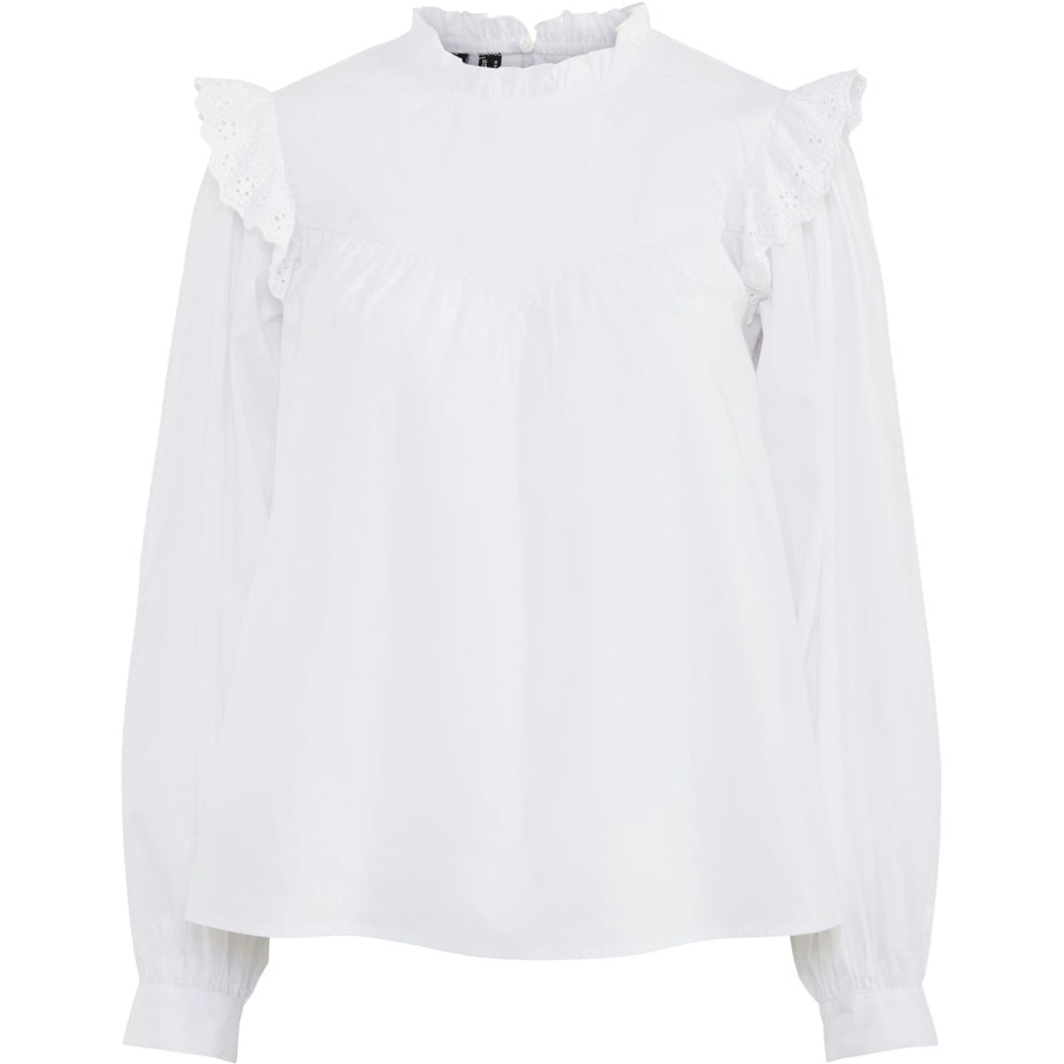 PIECES dame skjorte PCVELA - Bright White