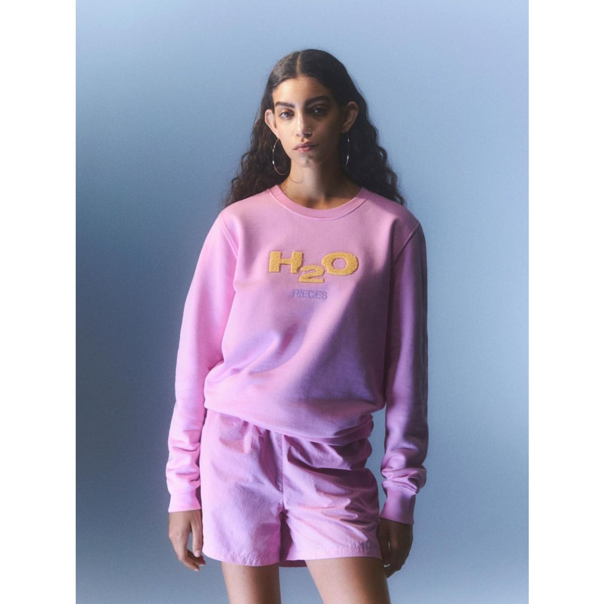 PIECES dame sweatshirt PCMIXTAPE - Begonia Pink H2O