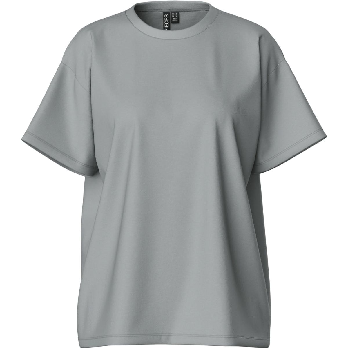 Pieces dame t-shirt PCSKYLAR - Ultimate Grey