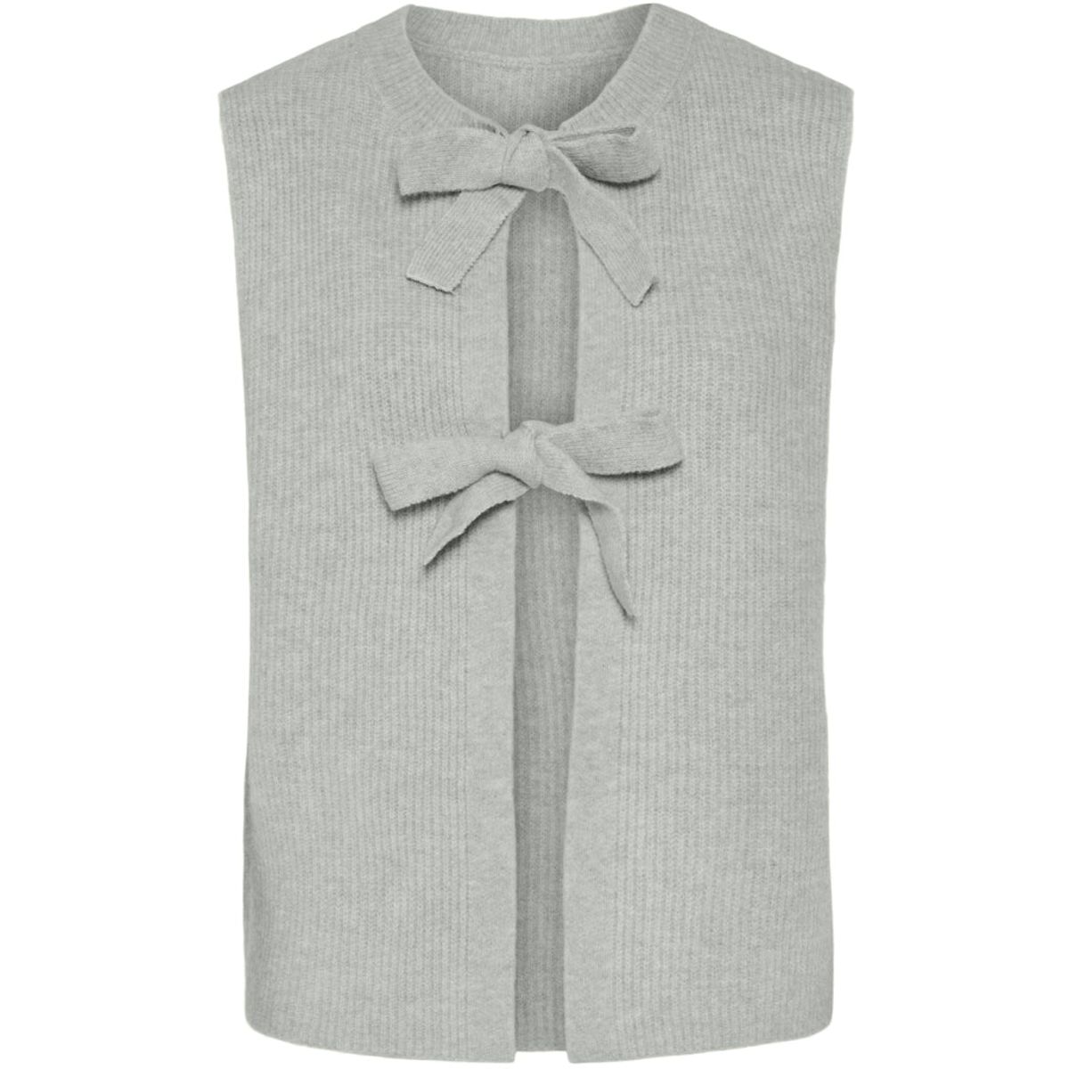 PIECES dame vest PCSILLY - Light Grey Melange