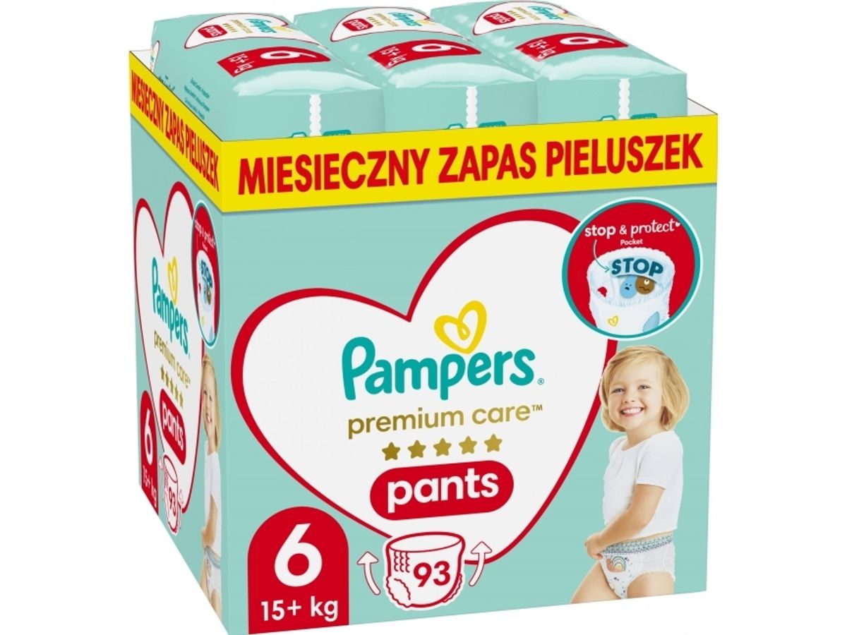 Pieluchy Pampers Premium Pants Mth Rozm 6 (15-25Kg) 93Szt